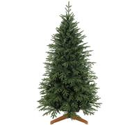 Homcom 180 Cm Artificial Christmas Tree Solid Pine Wood Stand, Green Green