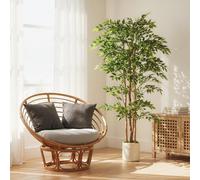 Homcom 180Cm Artificial Ficus Tree, Faux Plant For Home Decor