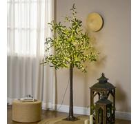 HOMCOM 180cm Olive Tree Light w/ 300 Warm White LED Lights Artificial Tree