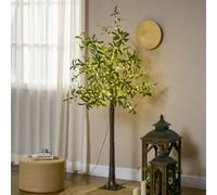 Homcom 180Cm Olive Tree Light W/ 300 Warm White Led Lights Artificial Tree