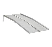 HOMCOM 183 x 72 cm Ramp Aluminum Folding Mobility Scooter Wheelchair Threshold