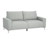 HOMCOM 193cm Upholstered Corduroy Settee with Spring Cushion - Light Grey | TJ Hughes
