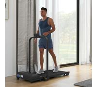 2.5HP Folding Treadmill Walking Pad with Remote Control, 1-10KM/H HOMCOM Black One Size