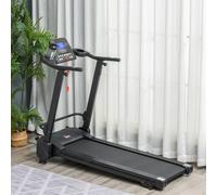 Homcom 2.5Hp Motorise Treadmill Machine Mp3 Usb Player With 5 Preset Programs In Black Black One Size