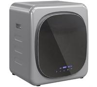 HOMCOM 2.5kg Vented Tumble Dryer with Smart Mode, 800W Compact Tumble Dryer with Stainless Steel Tub, Silver Tone