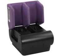 HOMCOM 2 in 1 Foot and Calf Massager with Heat, Air Compression, Timer, 3 Modes & Intensities, Purple and Black