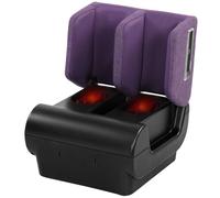 Homcom 2 In 1 Foot Massager Machine & Ottoman With Heat In Purple Purple