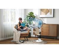 HOMCOM 2-in-1 Misting Pedestal Fan with Humidifier