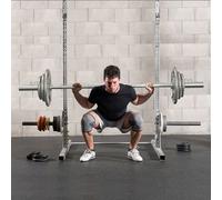 HOMCOM 2" Olympic Weight Plates Sets for Strength Training w/ Weight 2 x 10kg, Silver