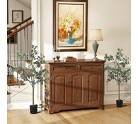 HOMCOM 2 Pack Artificial Plants, Faux Silk Eucalyptus Trees, 120cm in Green HOMCOM Green