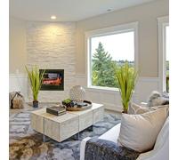 HOMCOM 2 Pack Decorative Artificial Plants Agave Indoor Outdoor Potted in Green HOMCOM Green