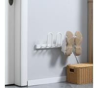 HOMCOM 2 Pairs Electric Shoe Dryer Wall Mounted Shoe Warmers in White HOMCOM White