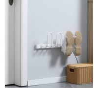 Homcom 2 Pairs Electric Shoe Dryer Wall Mounted Shoe Warmers In White White One Size