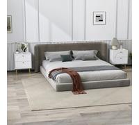 HOMCOM 2-Piece Bedside Tables Set with 2 Drawers for Bedroom, White - White - Modern luxury - Bedside Table