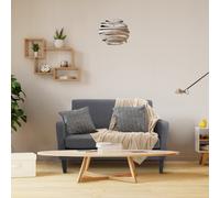 HOMCOM 2 Seater Sofa, Small Comfy Sofa Couch with Rubber Wood Legs, Modern Upholstered Loveseat for Living Room, Bedroom, Charcoal Grey Grey