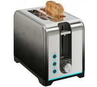 HOMCOM 2 Slice Toaster with 7 Browning Levels, Auto Shut-Off, 930W, Black
