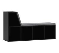 HOMCOM 2 Tier Modern Bookcase Bookshelf with Removable Cushions for Living Room