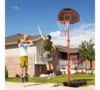 200-250cm Adjustable Basketball Hoop Backboard w/ Wheels For Kids HOMCOM
