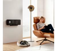 Homcom 2000W Ceramic Electric Heater With Fan, Wall Mounted In Black Black One Size