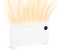 HOMCOM 2000W Electric Panel Heater Freestanding or Wall Mounted, White | Convector Heater, LED Display, Open Window Detection, Timer, Overheat Protection, Remote Control