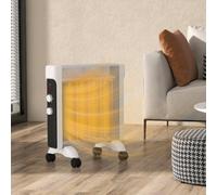 Homcom 2000W Panel Heater, Electric Space Heater For Home, White