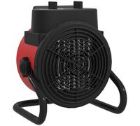 HOMCOM 2000W Portable Ceramic Electric Heater with Fan - Red