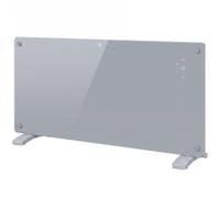HOMCOM 2000W Smart Panel Heater Wall Mounted & Freestanding, Electric Heater with Weekly Timer, Open Window & Anti-Frost, Grey
