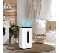 HOMCOM 20L/Day Quiet Air Dehumidifier with Purifier, Time - White - 34W x 24D x 57.6Hcm