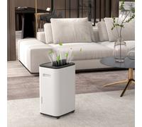HOMCOM White Portable Quiet Dehumidifier 6L - Size: 53 x 33.5 x 26cm - Wilko