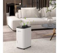 HOMCOM 20L/Day 6L Portable Dehumidifier with 24H Timer, Auto Defog in White HOMCOM White