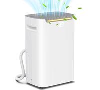 20L/Day Dehumidifier for Home Damp, with 24H Timer, White HOMCOM White 2.5L