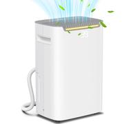 HOMCOM 20L/Day Dehumidifier for Home Damp, with 24H Timer, White | Size: 2.5L HOMCOM White 2.5L