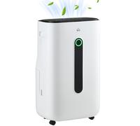 HOMCOM 22L/Day Dehumidifier with Filter, 24H Timer, 4 Modes, Quiet Low-Energy Dehumidifier for Home Laundry Basement, White Aosom UK