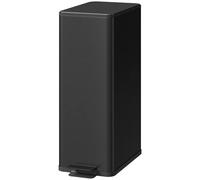 Homcom 20L Kitchen Pedal Bin, Slim Rubbish Bin With Soft-Close Lid, Black