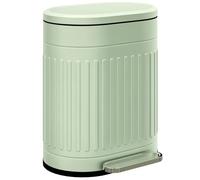HOMCOM 20L Pedal Bin, Fingerprint Proof, Soft-close Lid, Light Green
