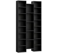 HOMCOM 21-Compartment Bookshelf - Black