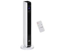 HOMCOM Ceramic Space Heater Indoor Tower Heater with Oscillation Remote Control Timer