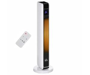 HOMCOM 2200W Indoor Tower Space Heater with Timer Thermostat Oscillating