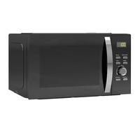 HOMCOM 23L 800W Digital Solo Microwave Oven with Five Power Levels and Timer - Black, Black