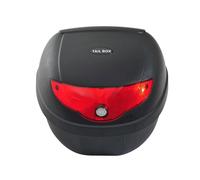 Homcom 24 L Motorcycle Luggage Case Withreflectors-Black/Red