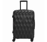 HOMCOM 24Inch Suitcase Hard Shell Checked Luggage with TSA Lock, Black | Size: Medium HOMCOM Black Medium