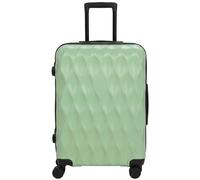 HOMCOM 24Inch Suitcase Hard Shell Checked Luggage with TSA Lock, Green | Size: Medium HOMCOM Green Medium