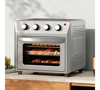 HOMCOM 24L Air Fryer Oven with Adjustable Temperature, Timer and Touch Screen 1600W Silver, none