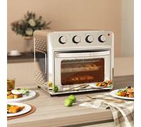 HOMCOM 24L Air Fryer Oven with Adjustable Temperature, Timer and Touch Screen 1600W Silver, none