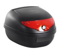 Homcom 24L Motorcycle Trunk Tail Box Luggage Case With Two Keys And Plate