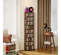 Homcom 260 Cd Storage Unit 120 Dvd Storage Tower With 9 Compartments