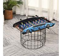 HOMCOM 29 Inch Mini Tabletop Football Foosball Gaming Table Play Fun Game Toy 74.5L x 36.1W x 12H CM Blue