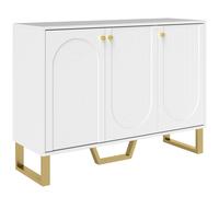 HOMCOM 3-Door Sideboard Storage Cabinet - White