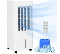 HOMCOM 3-In-1 Evaporative Air Cooler 65W, 5L Evaporative Cooler with Remote Control & LED Display 15H Timer Aosom UK