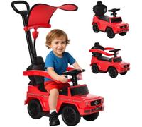 HOMCOM 3 in 1 Kids Children Ride on Push Car G350 Licensed Walker Red